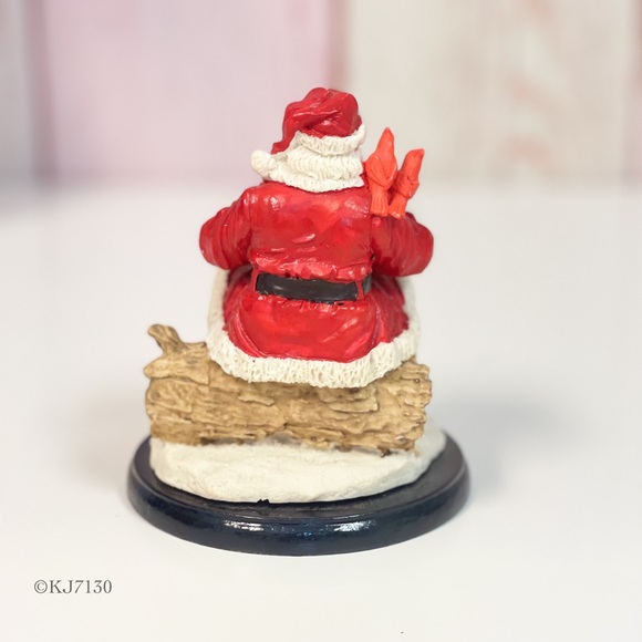 Vintage Artmark Chicago Treasury Of Gifts Ceramic Santa Claus Reading List - Picture 4 of 10